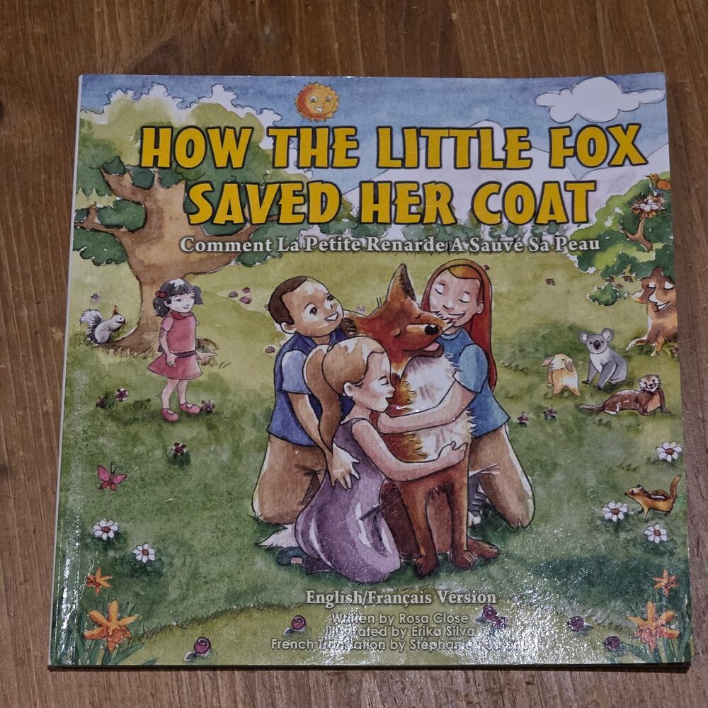 French & English Childrens Book How the Little Fox Saved her Coat Rosa Close